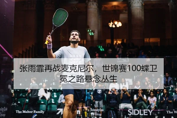 张雨霏再战麦克尼尔，世锦赛100蝶卫冕之路悬念丛生